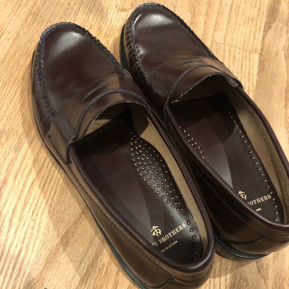 Men's Brooks Brothers Brown Penny Loafers